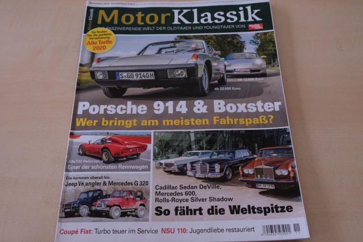Deckblatt Motor Klassik (11/2019)